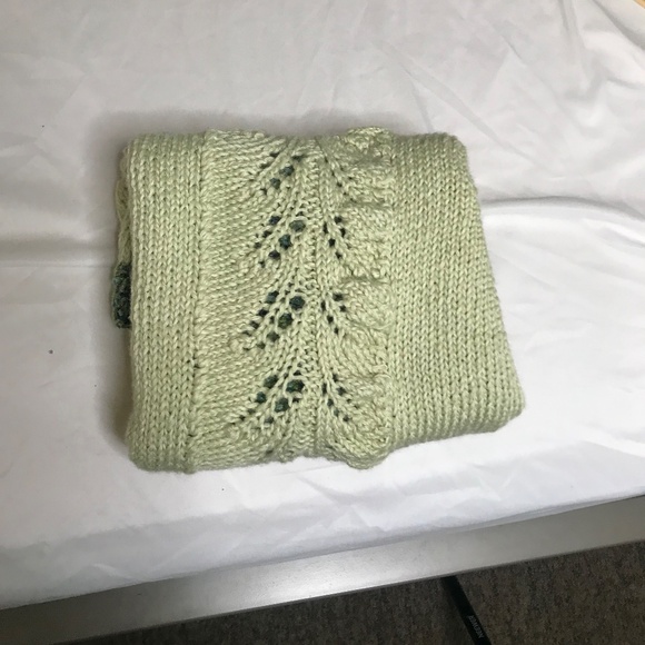 Handmade Knit Tank Top –  Sage Green Mixed Yarn – Sleeveless Boho Style - Picture 14 of 15